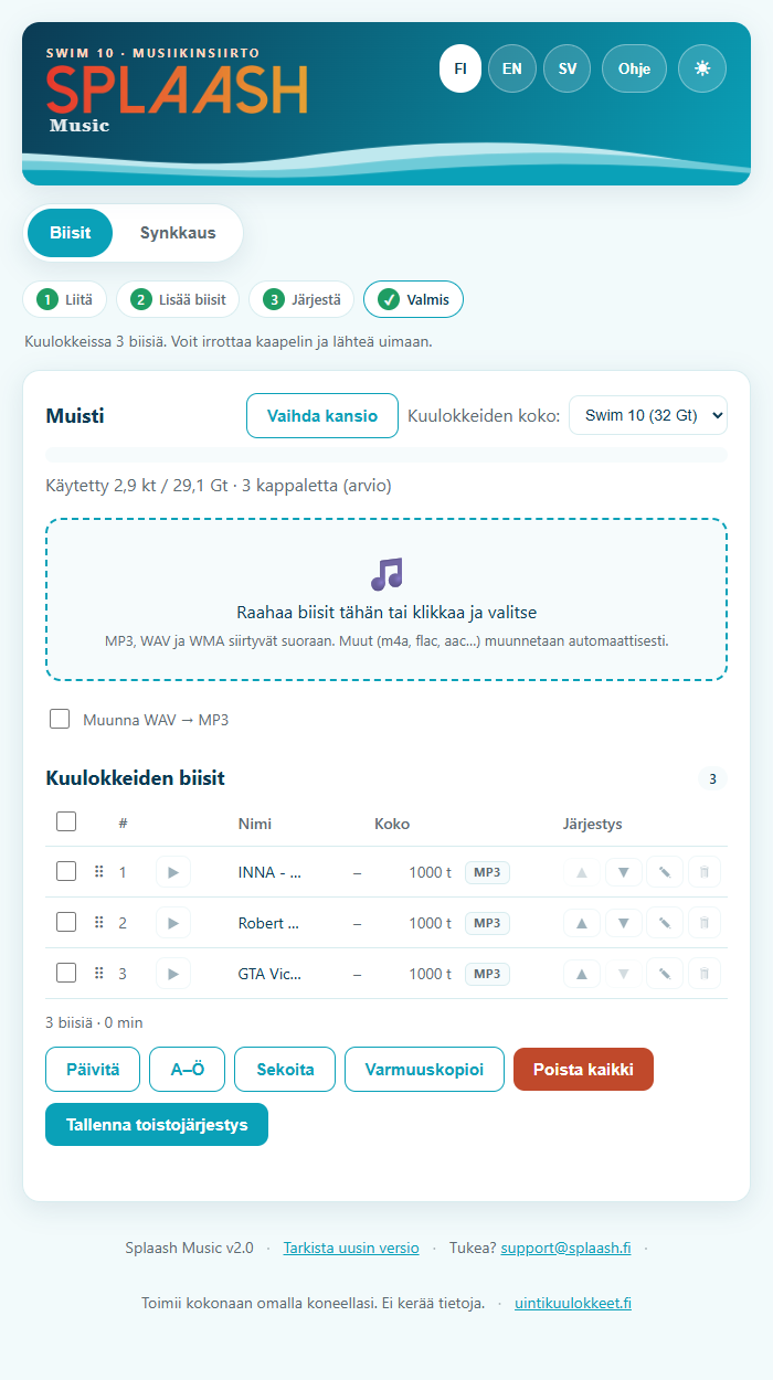 Splaash Musicin musiikkikirjasto